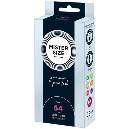 MISTER SIZE - KONDOMSTØRRELSE XXL 64 MM (10 ENHETER)