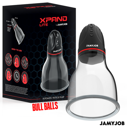 JAMYJOB - XPAND LITE AUTOMATIC TESTICLE PUMP 3 SUCTION LEVELS GREY