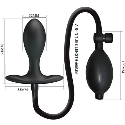 PRETTY LOVE - INFLATABLE ANAL PLUG BLACK