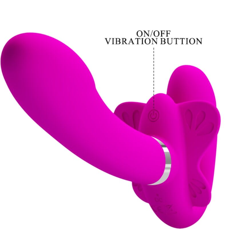 PRETTY LOVE - VALERIE DOBBEL STRAP-ON VIBRATOR 12 VIBRASJONER LILLA