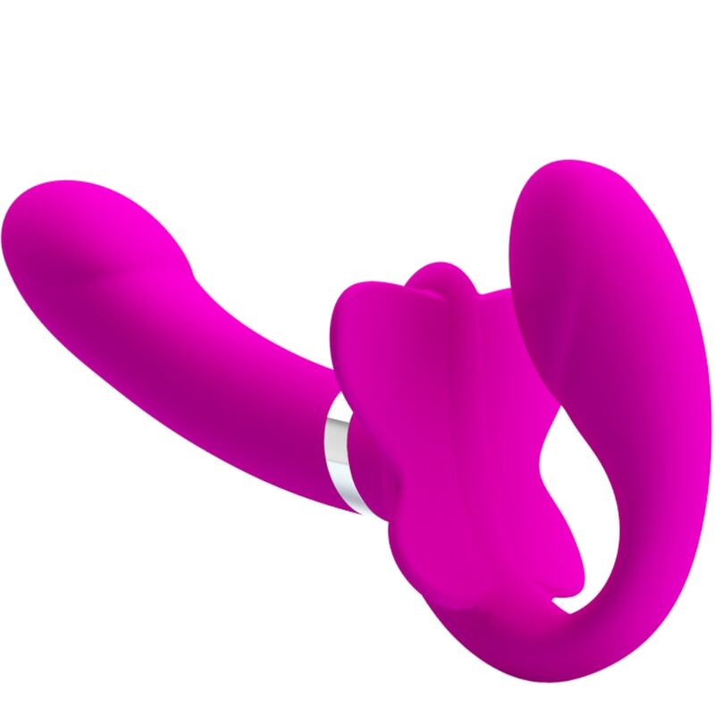 PRETTY LOVE - VALERIE DOBBEL STRAP-ON VIBRATOR 12 VIBRASJONER LILLA