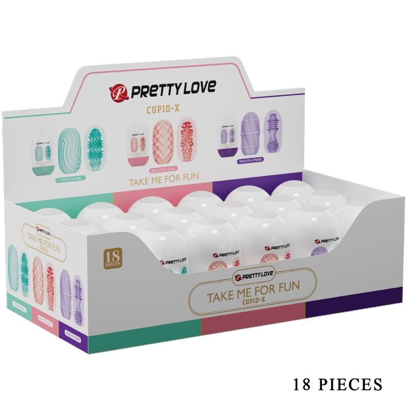PRETTY LOVE - CUPID X 18 MANNLIGE MAsturbatorene FORSKJELLIGE TEKSTURER