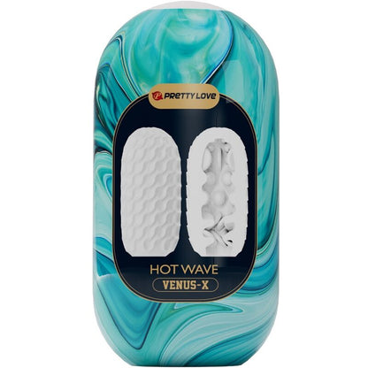 PRETTY LOVE - HOT WAVE SILIKON MANNLIG MAsturbator HVIT