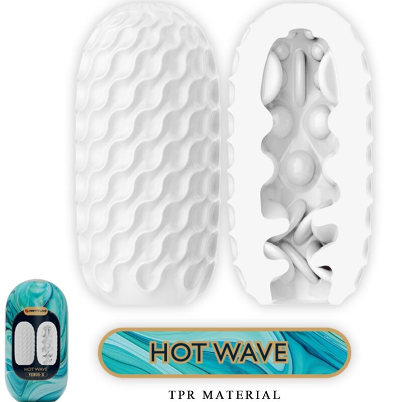 PRETTY LOVE - VENUS X 15 MANNLIGE ONANIER I SILIKON, HVITE