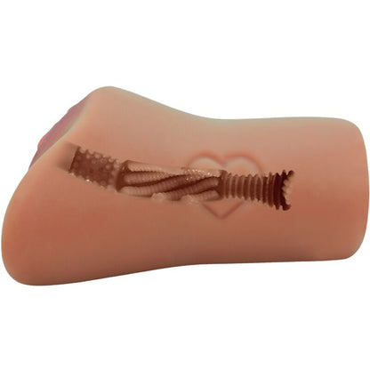 CRAZY BULL - SKARLAGRENET VAGINA OG ANUSDESIGN MED HJERTE I KJØTT