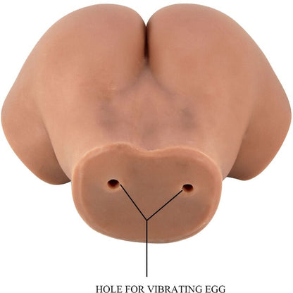 CRAZY BULL - HAILEY VIBRATOR RUMPE MED REALISTISK VAGINA OG ANUS KONTROLL FJERNBEKONTROLL