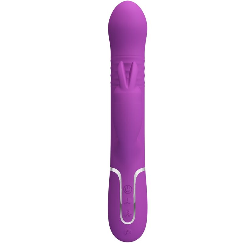 PRETTY LOVE - COALE 4-I-1 MULTIFUNKSJONSKANINVIBRATOR LILLA