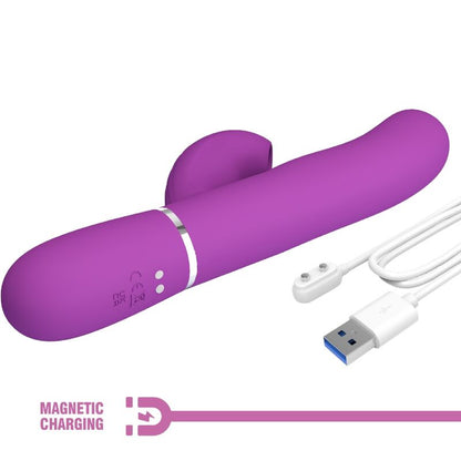 PRETTY LOVE - PERLITA 3-I-1 MULTIFUNKSJONSKANINVIBRATOR LILLA