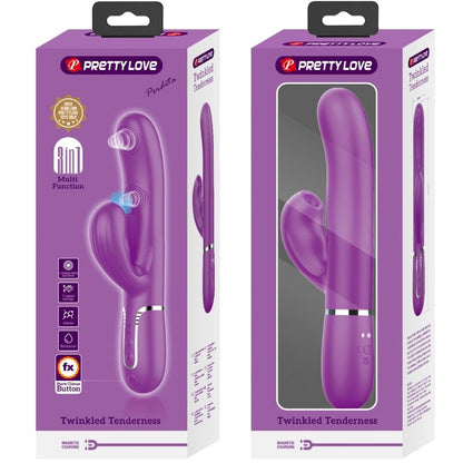PRETTY LOVE - PERLITA 3-I-1 MULTIFUNKSJONSKANINVIBRATOR LILLA