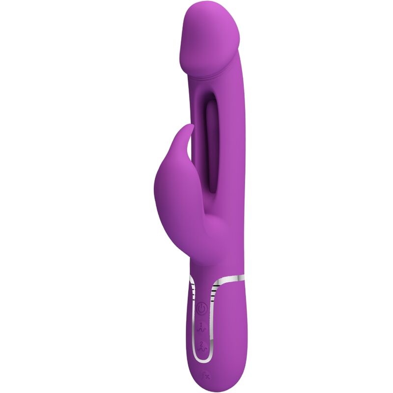 PRETTY LOVE - KAMPAS 3-I-1 MULTIFUNKSJONSKANINVIBRATOR LILLA