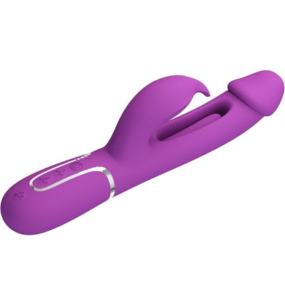 PRETTY LOVE - KAMPAS 3-I-1 MULTIFUNKSJONSKANINVIBRATOR LILLA