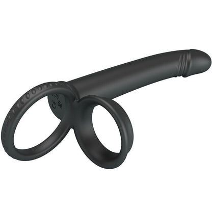 PRETTY LOVE - DILLION DOUBLE PENETRATION DOUBLE COCK RING BLACK