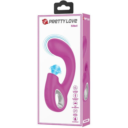 PRETTY LOVE - SIBEL SIBEL G-PUNKTSVIBRATOR + KLITORISSTIMULATOR 10 VIBRASJONER LILLA