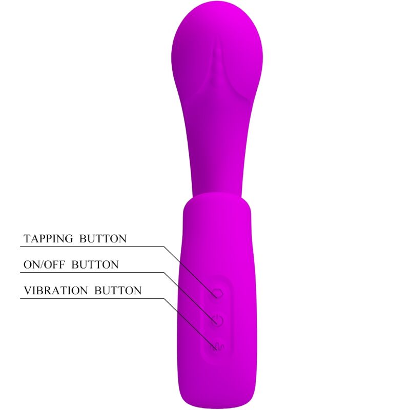PRETTY LOVE - SIBEL SIBEL G-PUNKTSVIBRATOR + KLITORISSTIMULATOR 10 VIBRASJONER LILLA