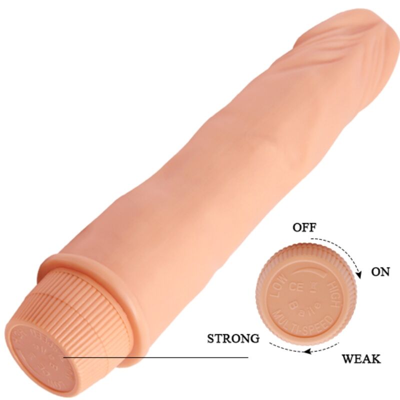 BAILE - DVERG REALISTISK VIBRATOR 21 CM KJØTT