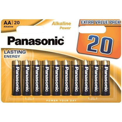 PANASONIC - BRONZE ALKALINE AA BATTERY LR6 BLISTER*20