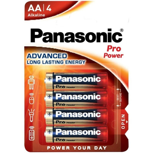PANASONIC - PRO POWER ALKALISKE AA-BATTERIER LR6 BLISTERPAKNING*4