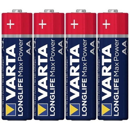 VARTA - MAX POWER ALKALINE AA LR6 RETRACTABLE BATTERY*4