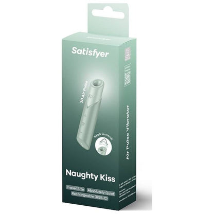 SATISFYER - NAUGHTY KISS WAVE KLITORIS STIMULATOR AQUAMARINE