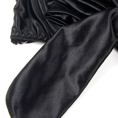 SUBBLIME - 955199 BRA SET WITH ADJUSTABLE BLACK BOW S/M