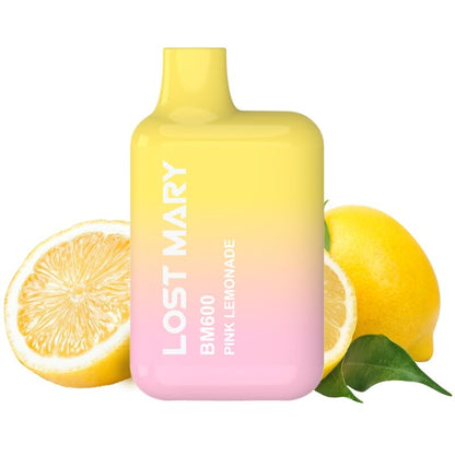 LOST MARY - BM600 NIKOTINVAPER 2% ENGANGS ROSA LIMONADE