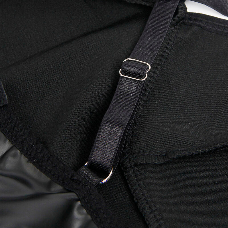 SUBBLIME - 955380 KJOLE MED SVARTE SKINNSTROPPER L/XL