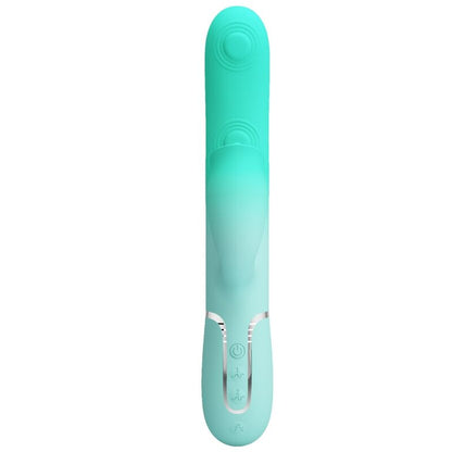 PRETTY LOVE - GIGI MULTIFUNCTION RABBIT VIBRATOR AQUA GREEN