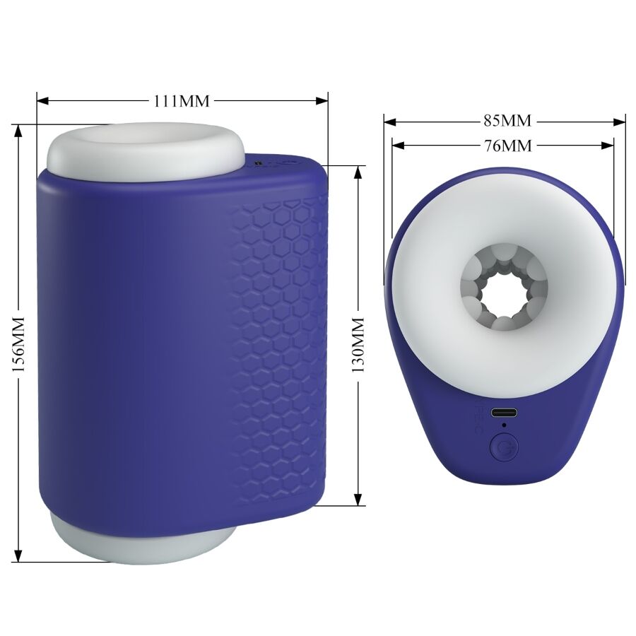 PRETTY LOVE - DJ LADY MANNLIG MATURBATOR MED VIBRASJON 5 INNSTILLINGER LILLA