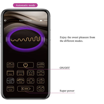 PRETTY LOVE - LEVIATHAN APP CONTROLLED VIBRATOR PURPLE