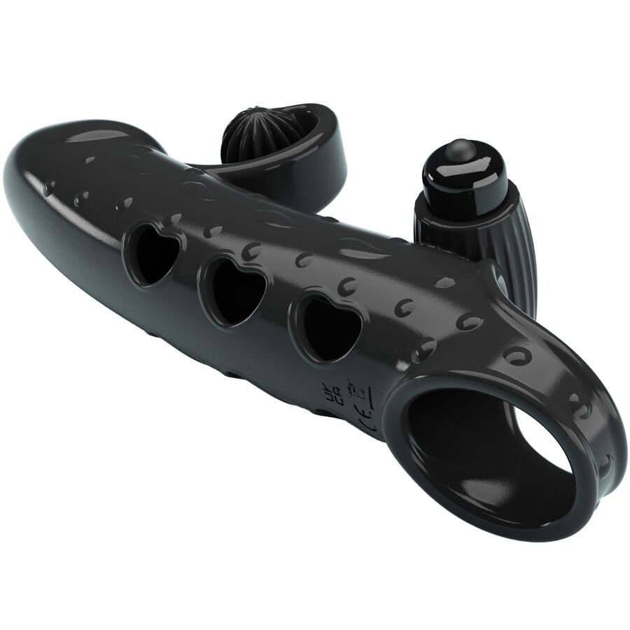 ROMANCE - VIBRERENDE PENISHYLSE SVART