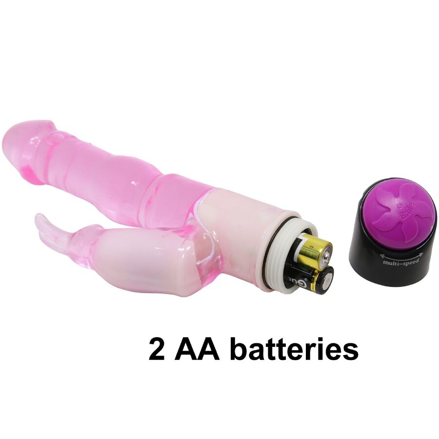 BAILE - WAVES OF PLEASURE FANTASY VIBRATOR WITH RABBIT 23 CM