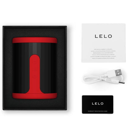 LELO - F2S™ BLÅGRUNN MANNLIG MAsturbator RØD