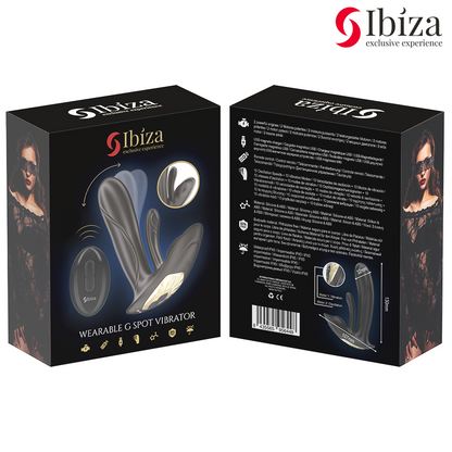 IBIZA - WEARABLE VIBRATOR WITH G-SPOT AND CLITORIS STIMULATION WITH REMOTE CONTROL