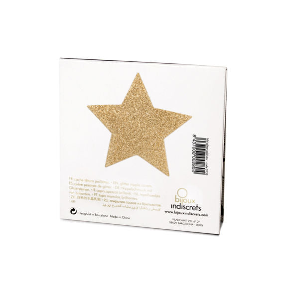 BIJOUX - INDISCRETS FLASH GOLDEN STAR NIPPLE DEKSLER