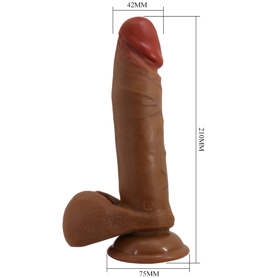 BAILE - ABEL REALISTIC DILDO 21 CM MULATTO