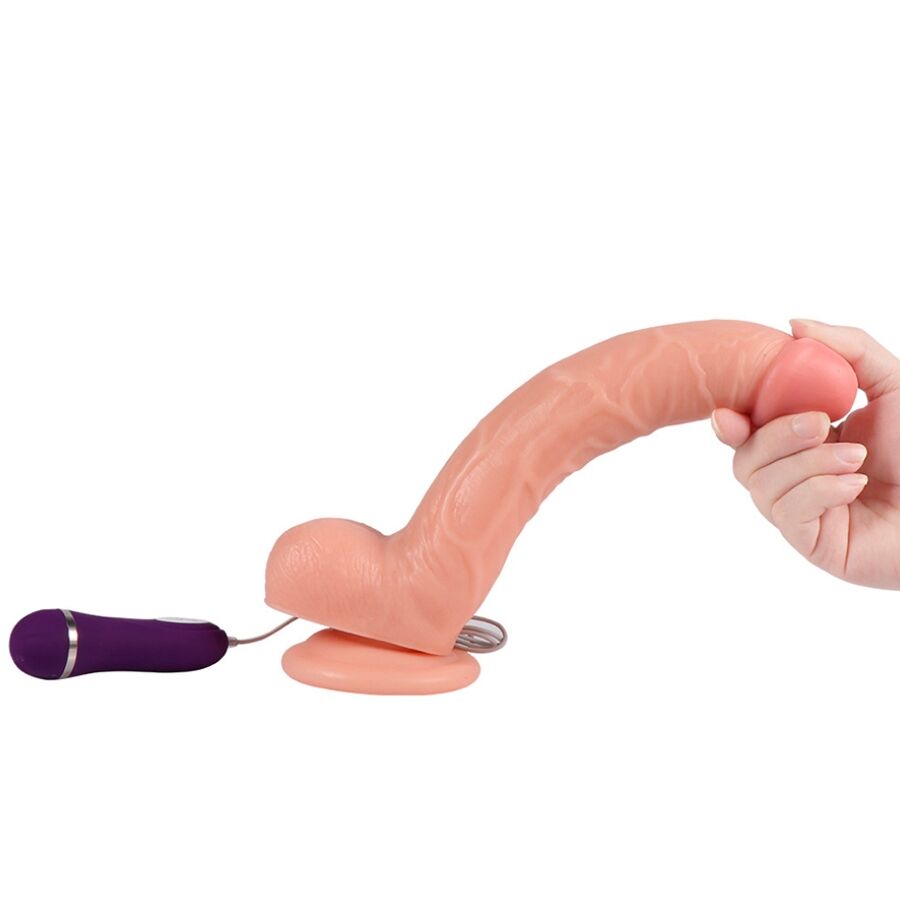 SHEQU - OPTIMUS VIBRATING DILDO WITH REMOTE CONTROL 28 CM