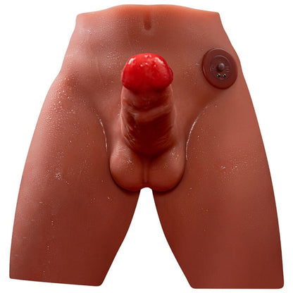 XISE - JASON REALISTISK DILDOMATURBATOR MED STYKK OG VIBRASJON 17 CM