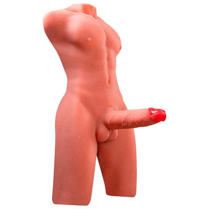 XISE - JASON HALF BODY REALISTIC MALE TORSO WITH THRUSTING AND VIBRATION 55 CM