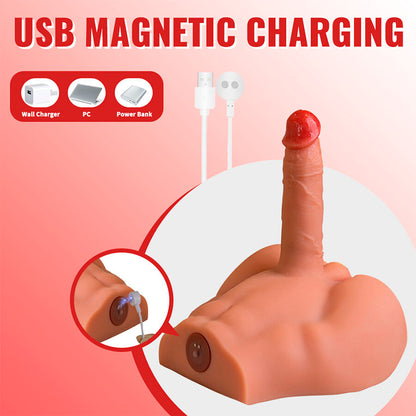 XISE - PEEL DILDO RUMPE REALISTISK DILDO MASTURBATOR FORAN POSISJON MED STYK 17,5 CM