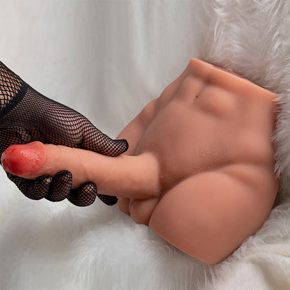 XISE - PEEL DILDO RUMPE REALISTISK DILDO MASTURBATOR FORAN POSISJON MED STYK 17,5 CM