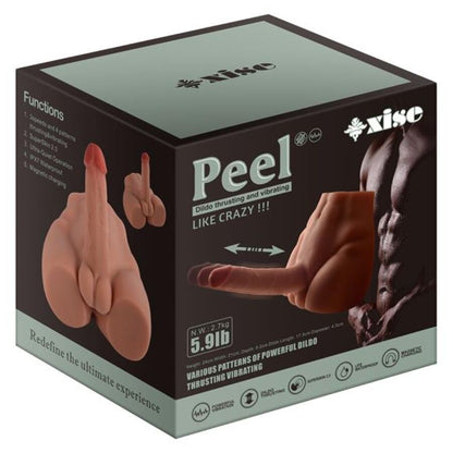 XISE - PEEL DILDO RUMPE REALISTISK DILDO MASTURBATOR FORAN POSISJON MED STYK 17,5 CM