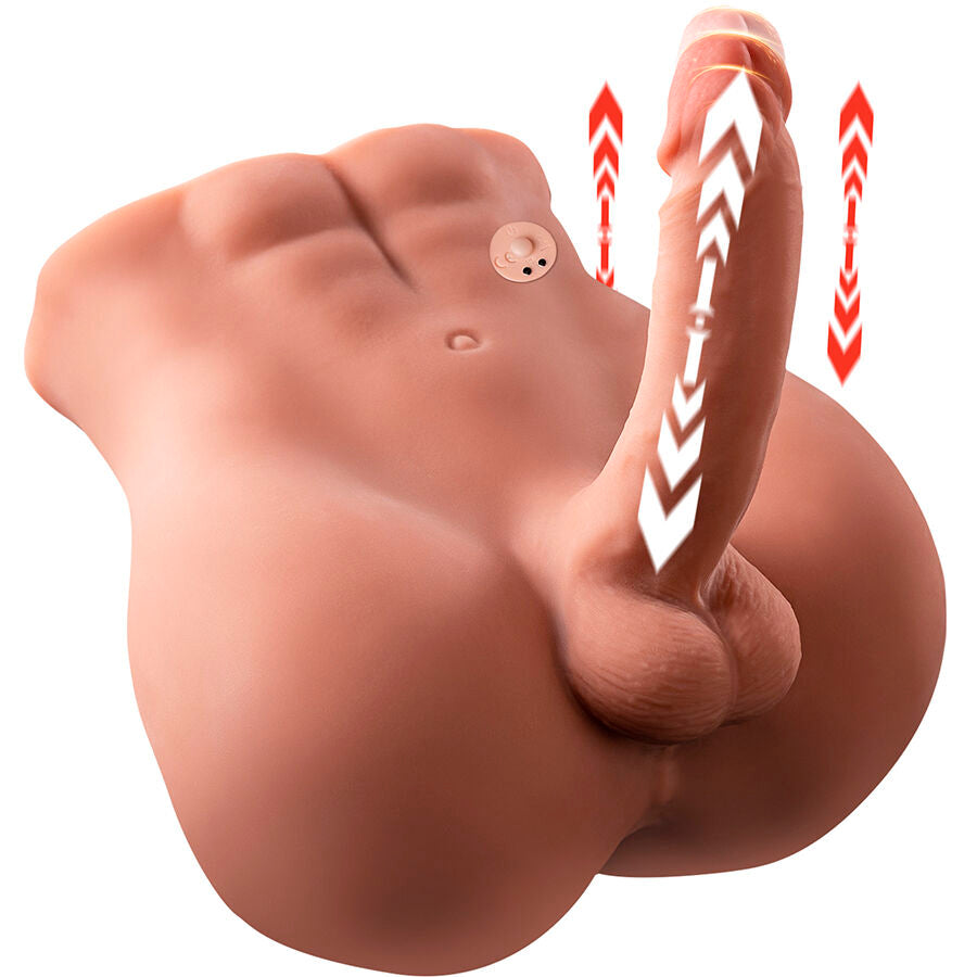 XISE - BERTLETT DILDO RUMPE REALISTISK DILDO OG ANUSMASTURBATOR FORAN POSISJON MED STYK 18 CM