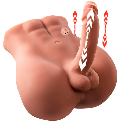 XISE - BERTLETT DILDO RUMPE REALISTISK DILDO OG ANUSMASTURBATOR FORAN POSISJON MED STYK 18 CM