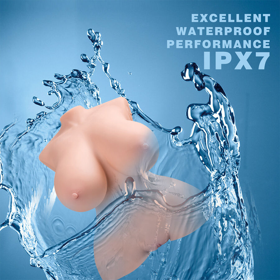 XISE - LITEN, STYKKER, REALISTISK TORSO MED KVINNEVIBRASJON 40 CM