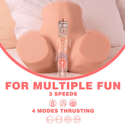 XISE - DANAE THRUSTING REALISTIC VAGINA MASTUBADOR WITH MULTI-POSITION VIBRATION