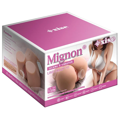 XISE - MIGNON SUGENDE REALISTISK VAGINAMATURBATOR MED VIBRASJON OG SUGING OG FJERNKONTROLL 6 KG