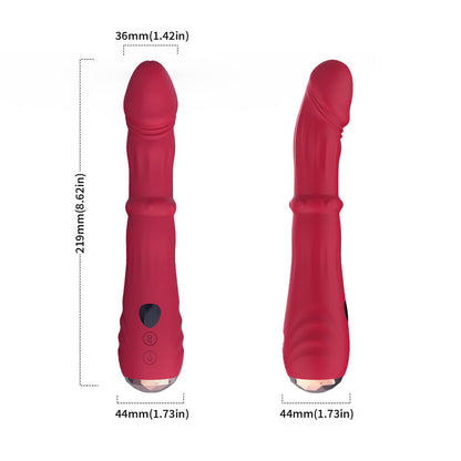 ARMONY - THERMO-ADJUSTABLE POINT A STIMULATOR VIBRATOR DILDO RED