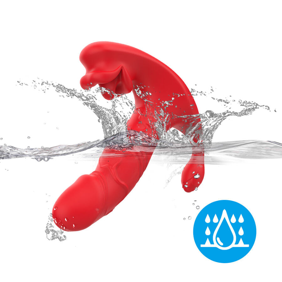 ARMONY - ANALVIBRATOR TRUSE C OG G-PUNKTSSTIMULATOR FJERNKONTROLL RØD