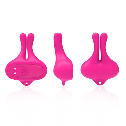 ARMONY - RABBIT SHAPE VIBRATION MAGNETIC NIPPLE CLAMPS PINK