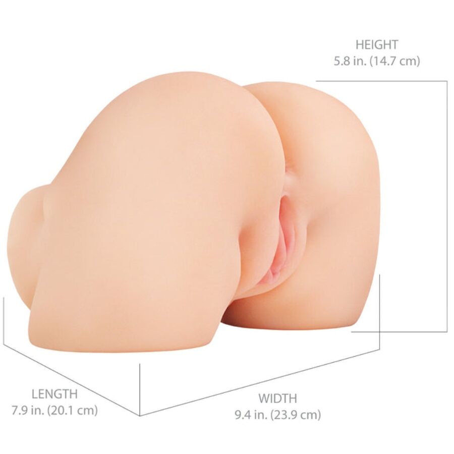 PDX ELITE - RASKER DEN RUMPE REALISTISK VAGIN OG ANUS MASURBATTOR MED VIBRASJON